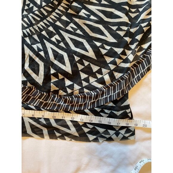 Sweet Pea By Stacy Frati XL  Black & White Geometric Print Sleeveless Layered To - Picture 8 of 9